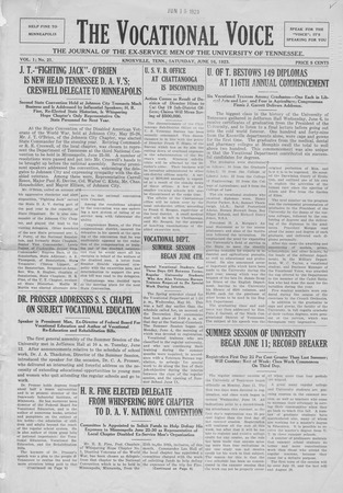 The vocational voice, volume 1, number 21 miniatura