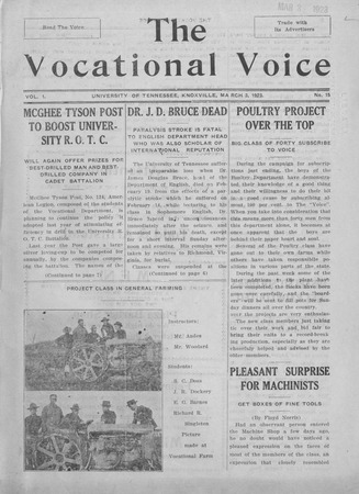 The vocational voice, volume 1, number 15 miniatura