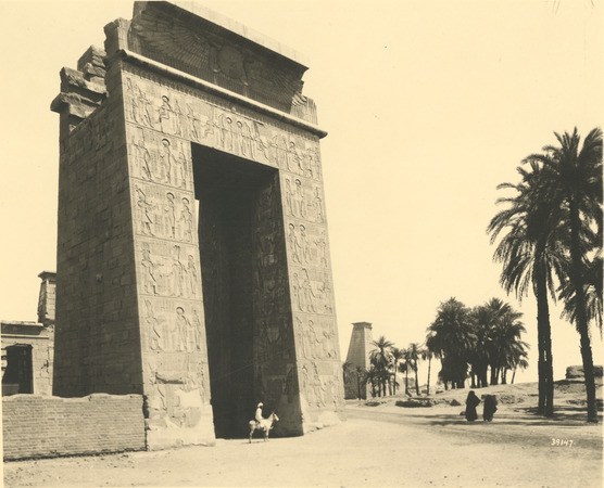 Egypt. Karnak. The entrance Pylon of the Karnak Temple. Thumbnail