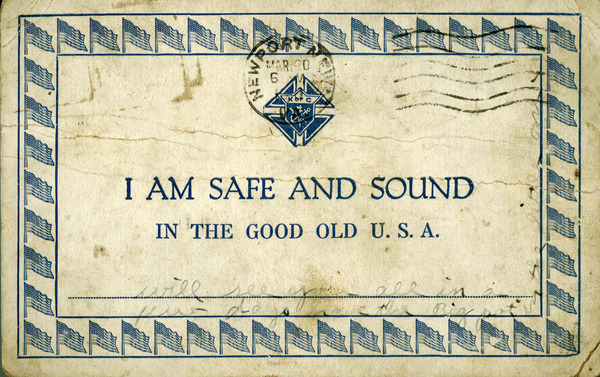 Postcard, Arthur Calahan to Miss Gertie Calahan in Asheville, N.C., 1918 Jan. 10 Miniaturansicht