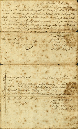 Letter of advice to the Secretary of War dated 1814 June 30 Miniature