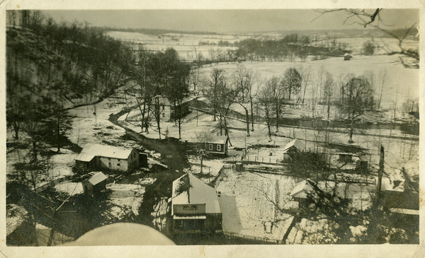 Bird's eye view of Ruskin from the cliff Miniature